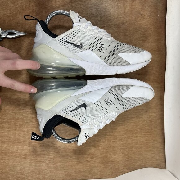 Nike Air Max 270 White Women's Size 9 Running Shoe Sneakers - Picture 9 of 13